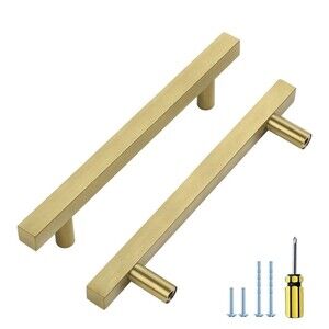 Ravinte Brushed Gold Cabinet Pulls Cabinet Hardware 10 Pack NIB